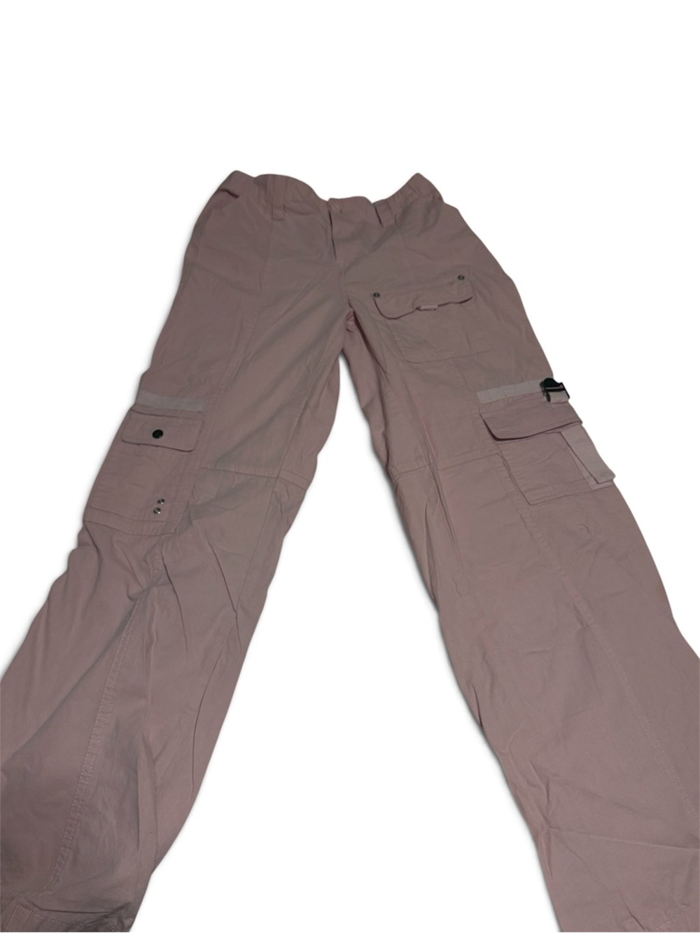 Pink Cargo Pants in Dusty Pink